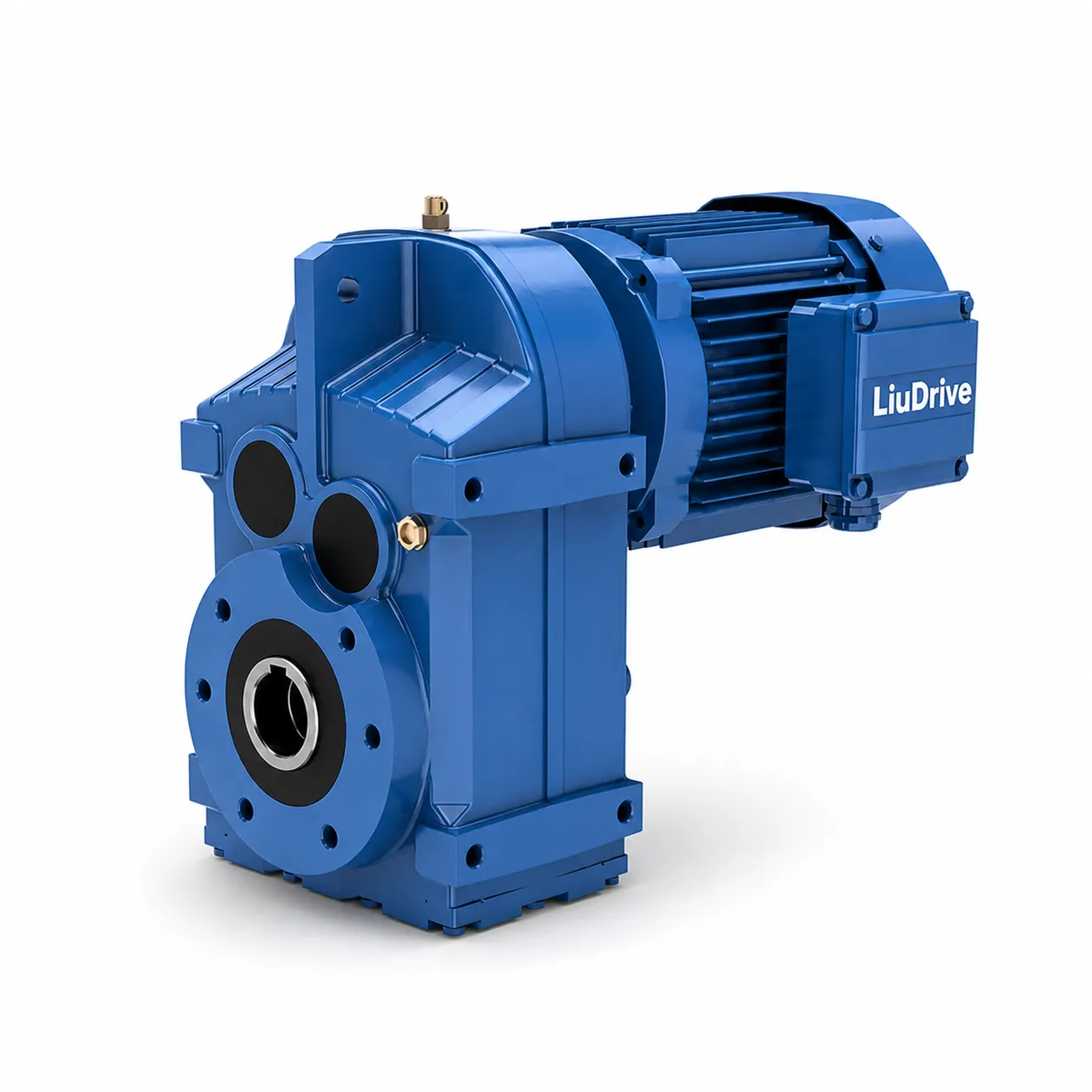 LiuDrive F Series Parallel Shaft Helical Gearmotor, dimensionally interchangeable with SEW Eurodrive.