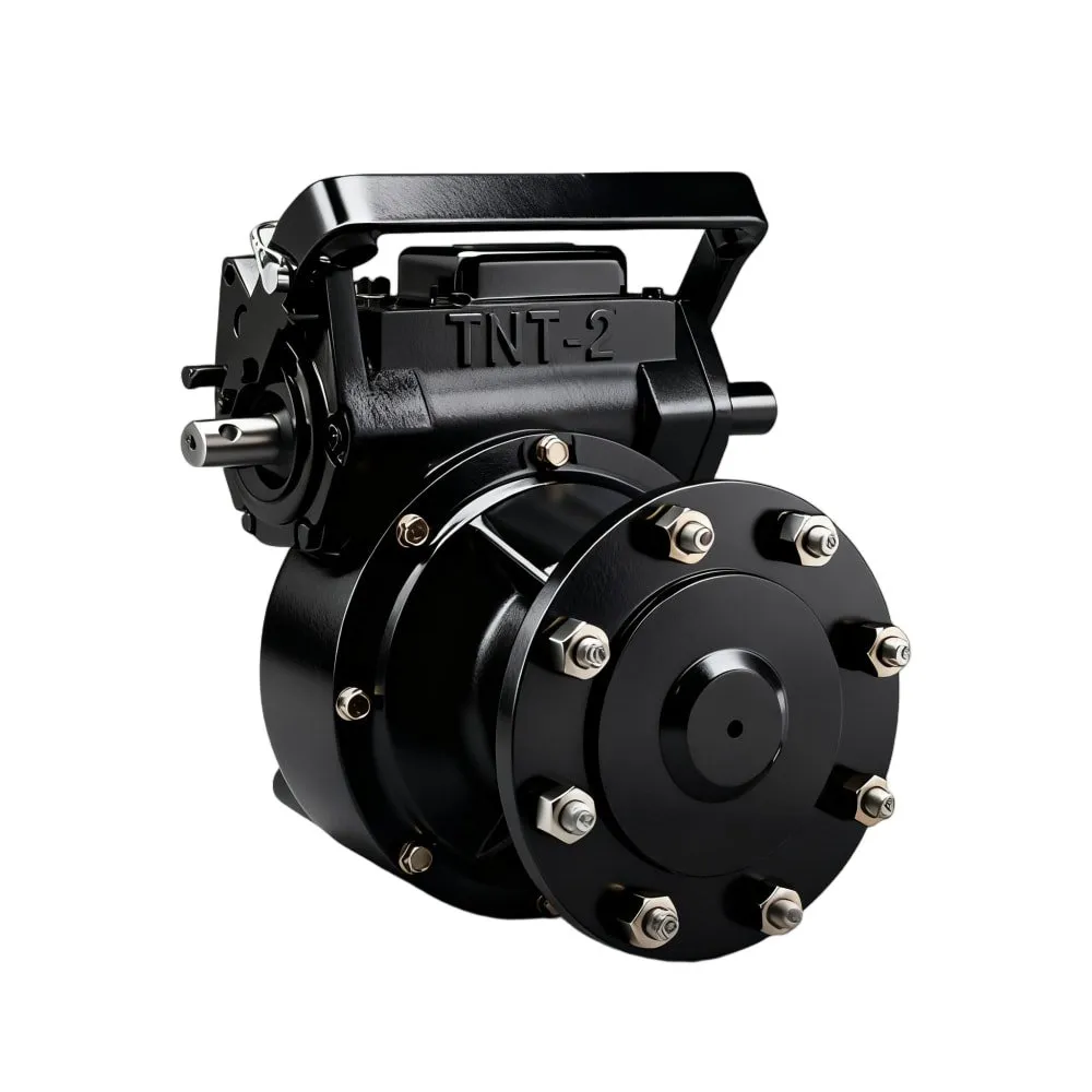 TNT2U and TNT2UV towable center pivot irrigation wheel gearbox with 50:1/52:1 gear ratios. Specifically designed as a towable aftermarket replacement for UMC TNT-2 series.