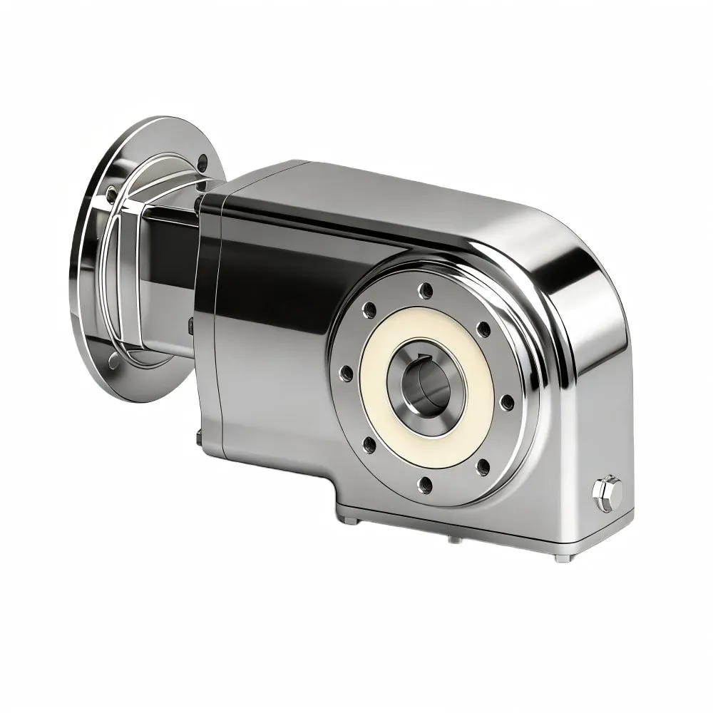 BVN Series Stainless Steel Helical Bevel Gearbox - High Efficiency Right Angle Drive - Replacement for CLEAN-GEARTECH
