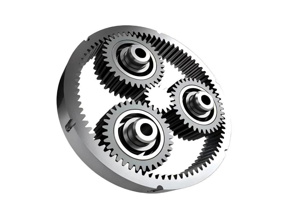 Custom planetary gear components including complex sun gears, planet carriers, and internal ring gears. Reverse-engineered by LiuDrive to withstand extreme shock loads in mission-critical industrial equipment.
