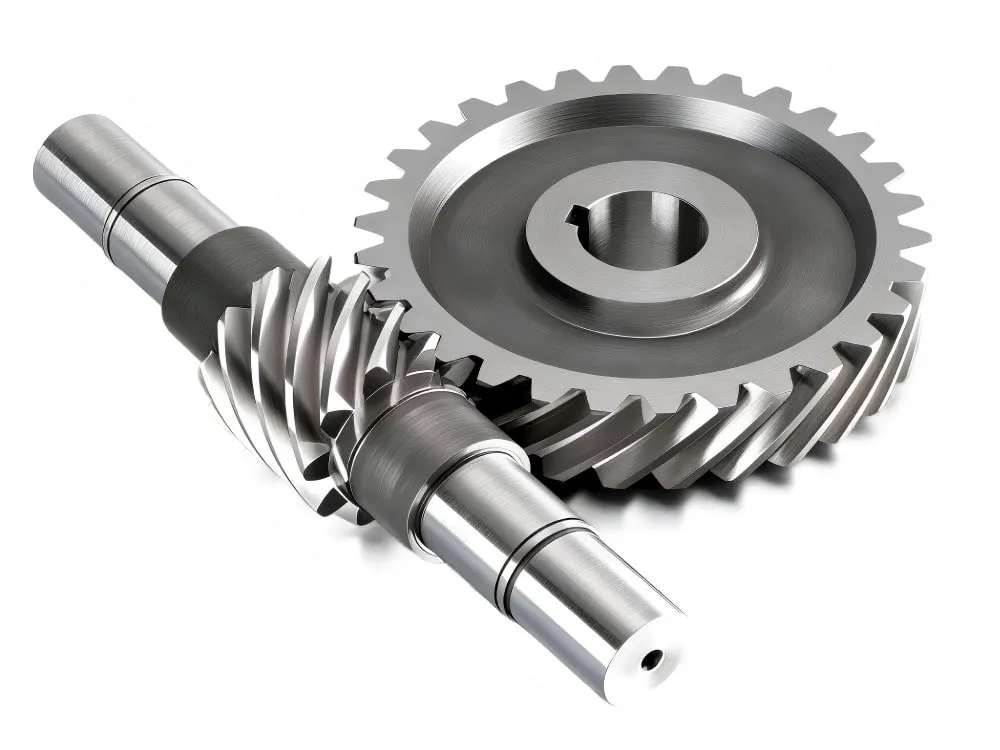 Custom reverse-engineered worm gear set featuring a high-wear worm wheel and hardened steel worm shaft. Manufactured by LiuDrive for heavy-duty self-locking applications, ensuring optimal meshing and upgraded performance.