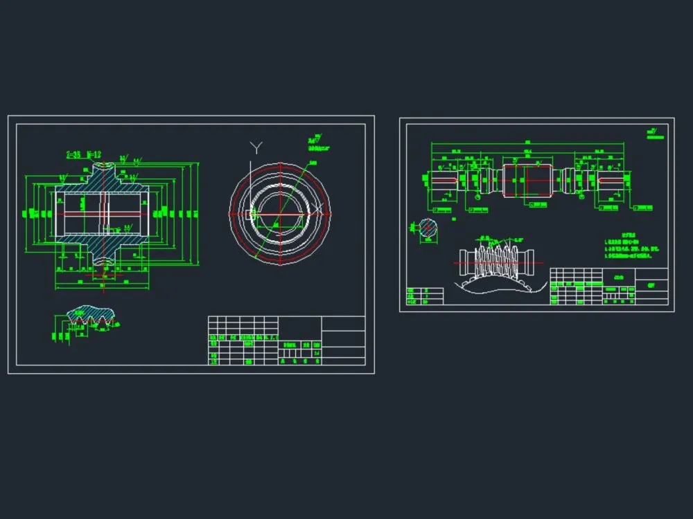 Translating the captured data into exact 2D manufacturing blueprints for the worm wheel and shaft, cross-checking parameters against global standards before production.