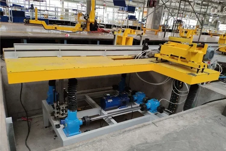 Heavy-duty Synchronized Screw Jack System for Automotive Inspection Fixture Lifting Platform.