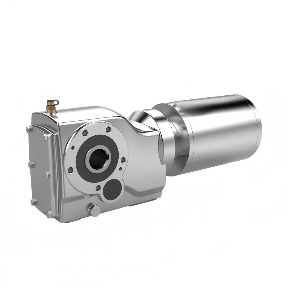 Stainless Steel Helical Bevel Gearmotor - 1:1 Replacement for SEW and Boston - Right Angle Drive
