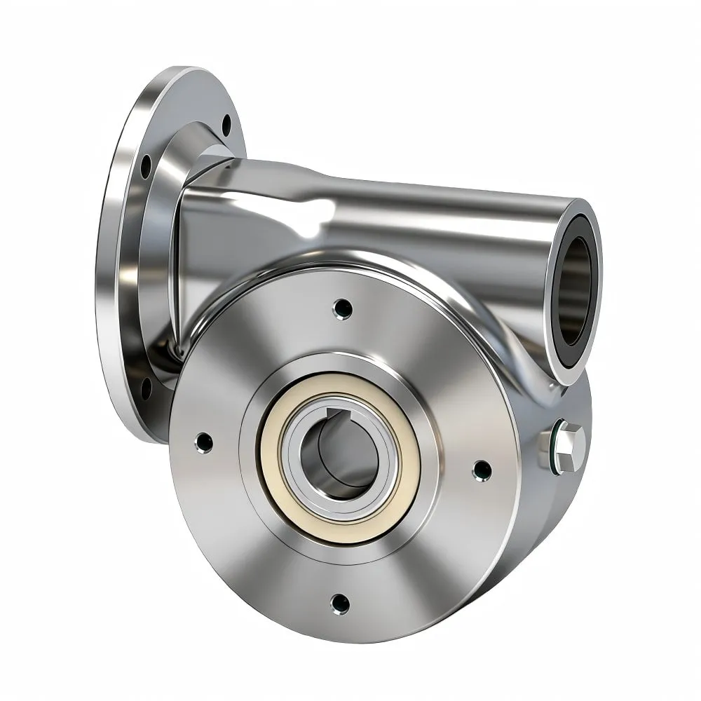 VFN Series Stainless Steel Right Angle Worm Gearbox - 1:1 Replacement for CLEAN-GEARTECH