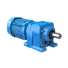 High-resolution render of the R Series helical gearmotor, dimensionally interchangeable with SEW Eurodrive.