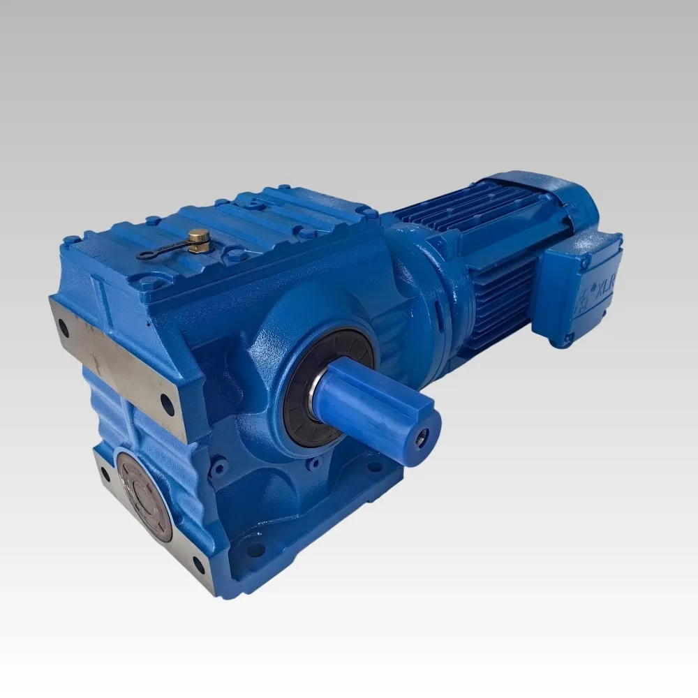 LiuDrive S Series Helical-Worm Gearmotor. Manufactured in China for wholesale. Dimensionally interchangeable with SEW Eurodrive S series
