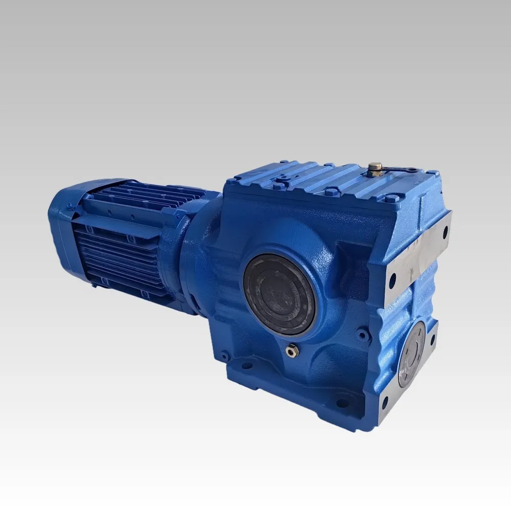 LiuDrive S Series Helical-Worm Gearmotor. Manufactured in China for wholesale. Dimensionally interchangeable with SEW Eurodrive S series