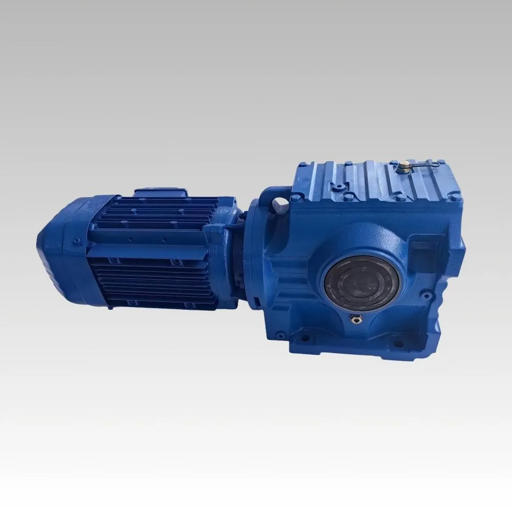 LiuDrive S Series Helical-Worm Gearmotor. Manufactured in China for wholesale. Dimensionally interchangeable with SEW Eurodrive S series